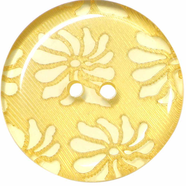 ELAN 2 Hole Button - 18mm (¾") - 3 pieces - Yellow