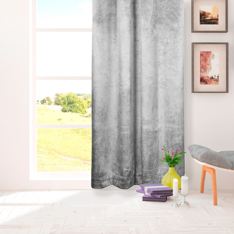 Grommet curtain panel - Luxe - Inox - 52 x 85''