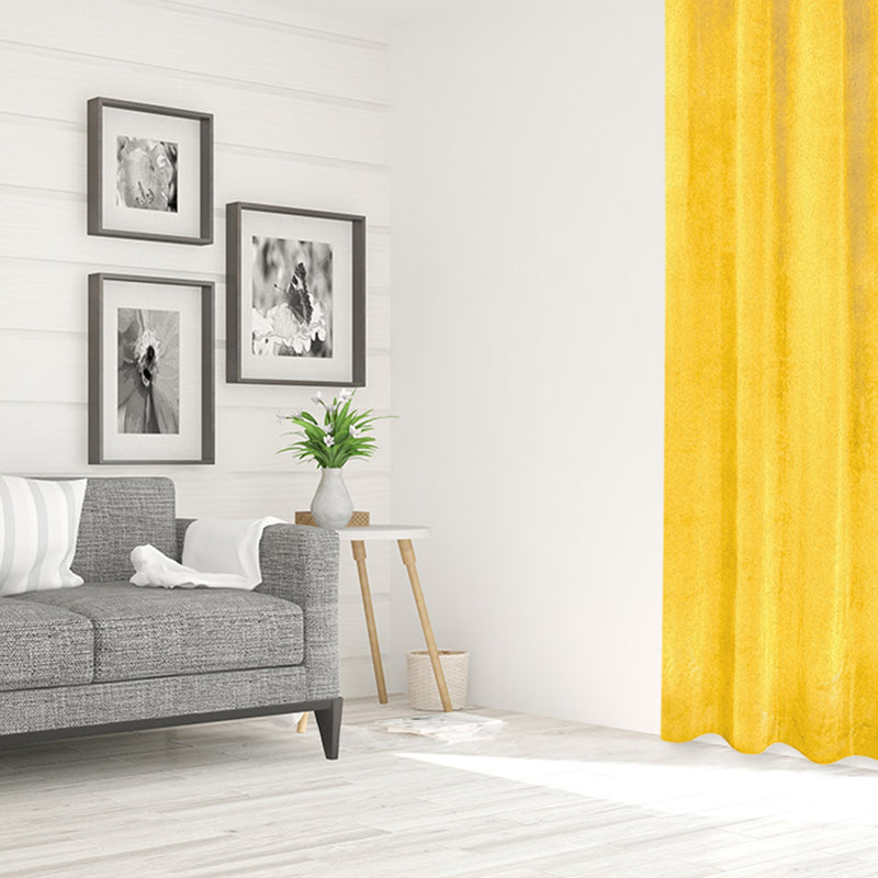 Grommet curtain panel - Luxe - Yellow - 52 x 96''