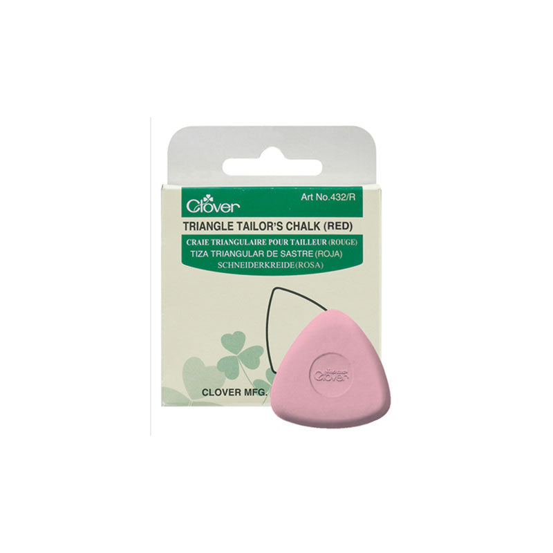 Clover Triangle Tailor's Chalk - Red