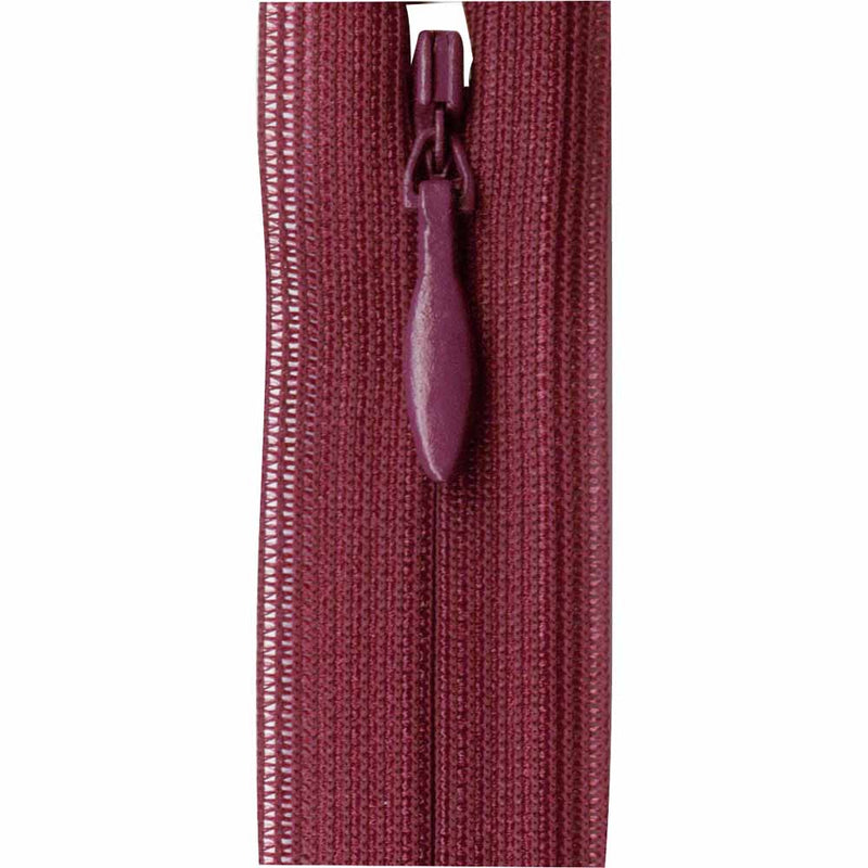 COSTUMAKERS Invisible Closed End Zipper 20cm (8") - Bordeaux - 1780