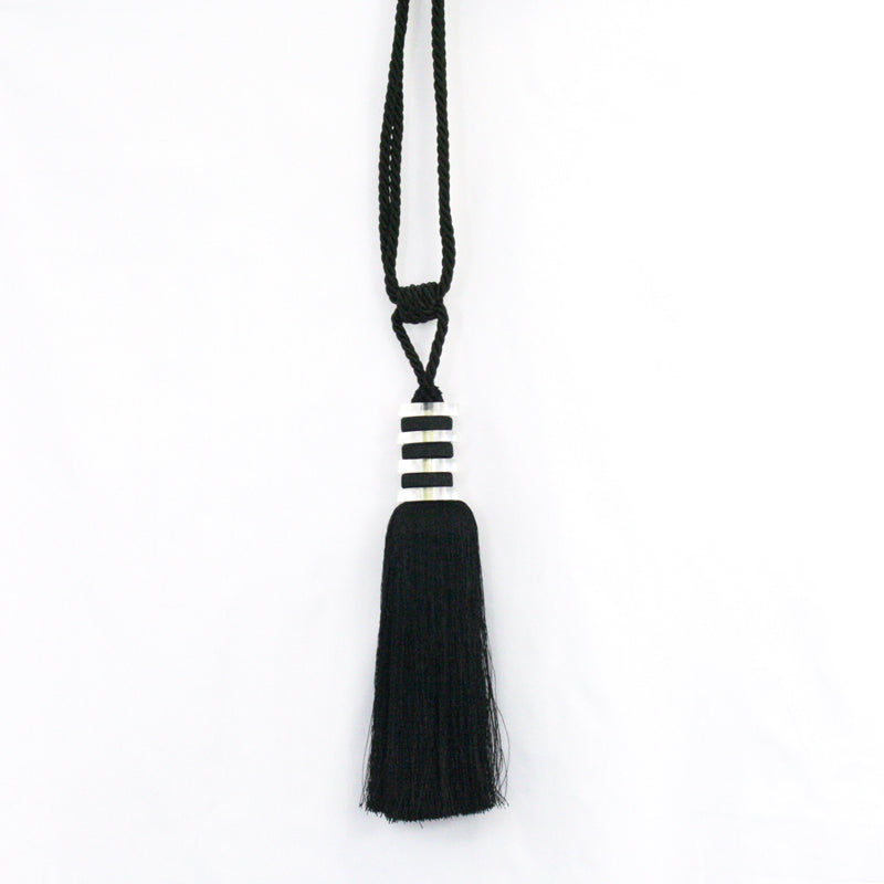 Acrylic tie back 31 inch - Black