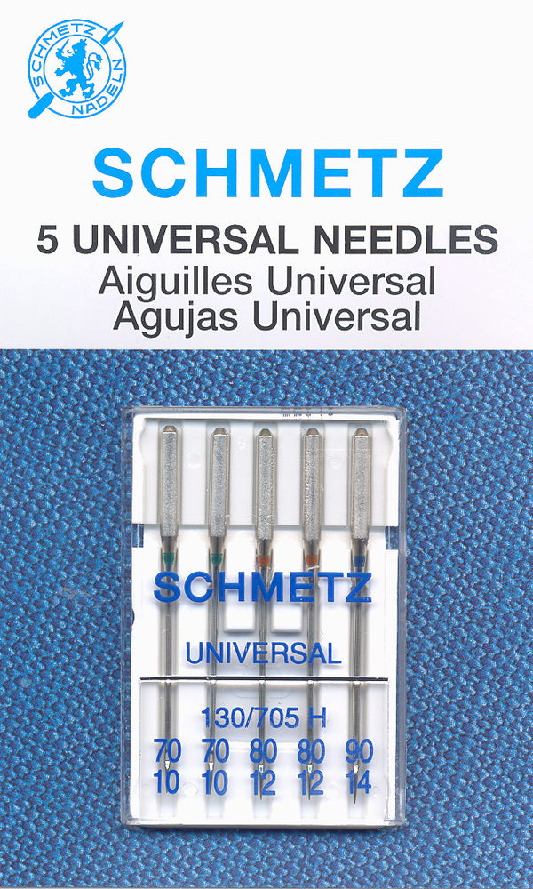 SCHMETZ universal needles - assorted 70-90 carded 5 pieces