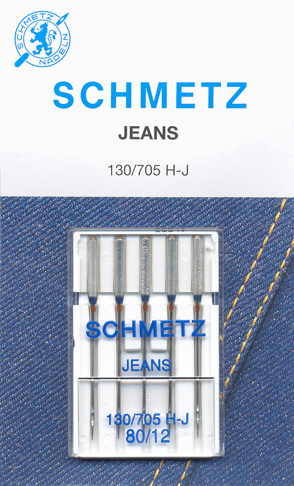 SCHMETZ for denim needles - 80/12 carded 5 pieces