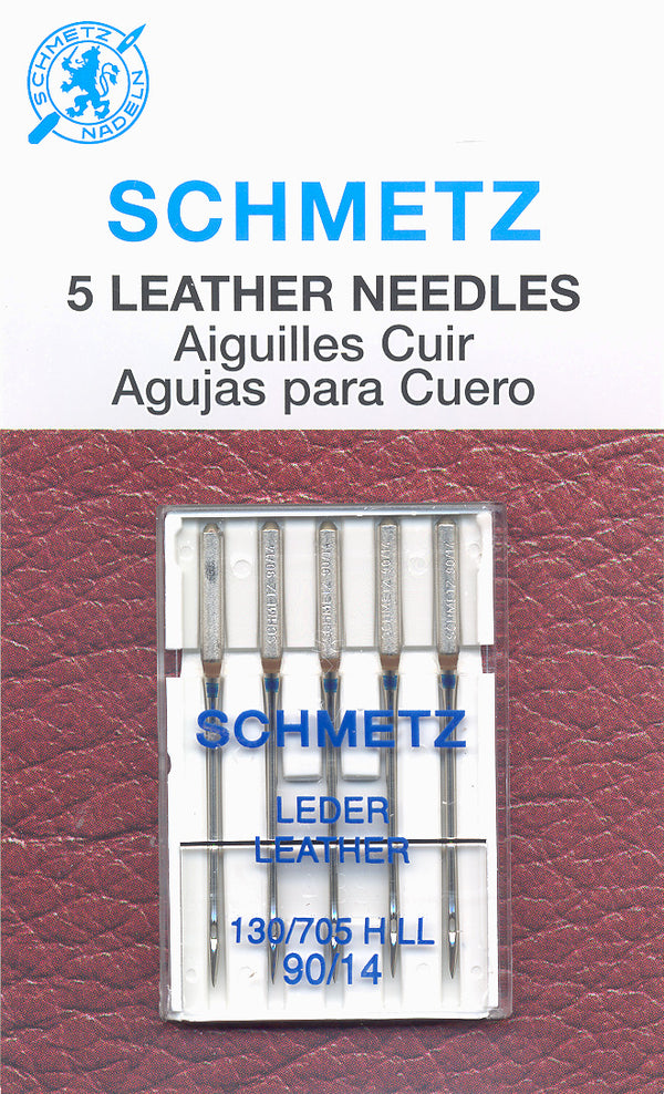 SCHMETZ leather needles - 90/14 carded 5 pieces