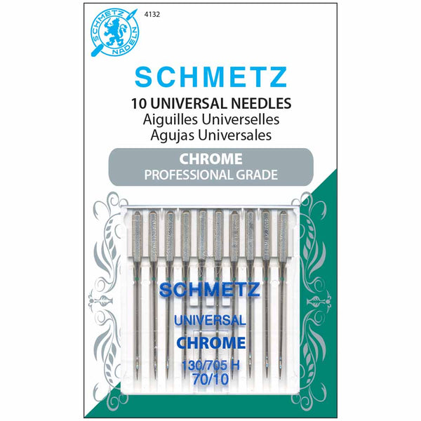 SCHMETZ #4132 Chrome Universal - 70/10 - 10 needles