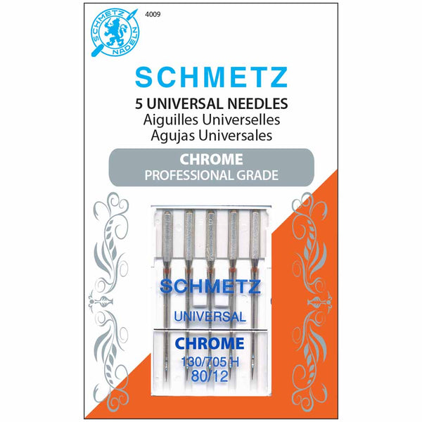 SCHMETZ #4009 Chrome Universal - 80/12 - 5 needles