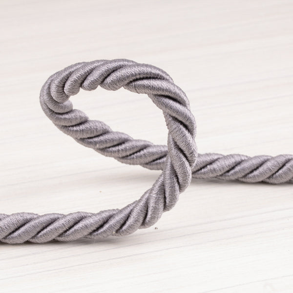 Twisted cord ⅜ po (1 cm) Grey