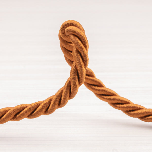 Twisted cord ⅜ po (1 cm) Terracotta