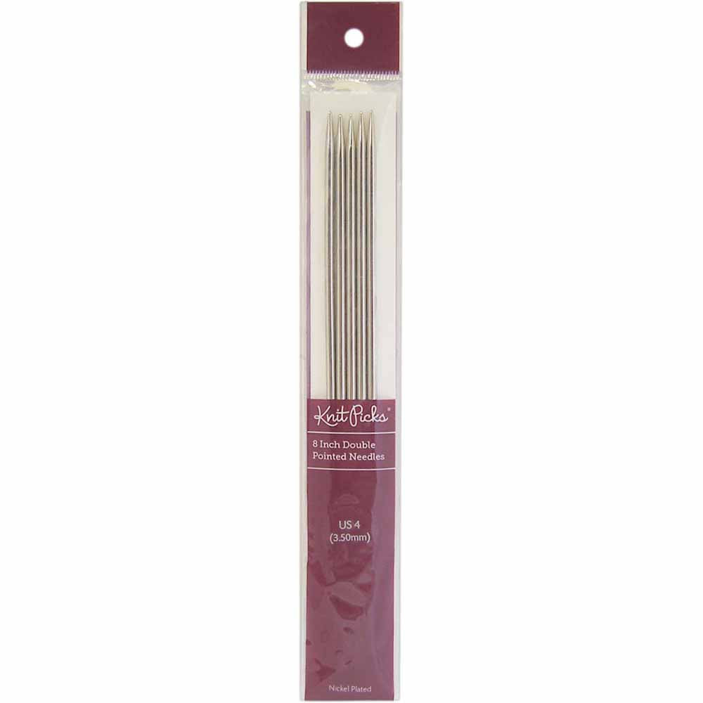 Knit Picks 6 inch Nickel Plated Double Pointed Knitting Needle Set