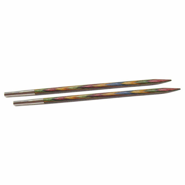 KNIT PICKS Rainbow Wood Interchangeable Circular Needle Tips 12cm (5") - 4mm/US 6