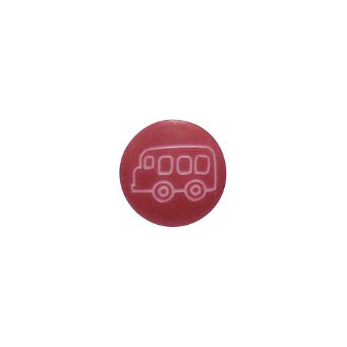 ELAN Shank Novelty Button - Red - 14mm (½") -3 pcs