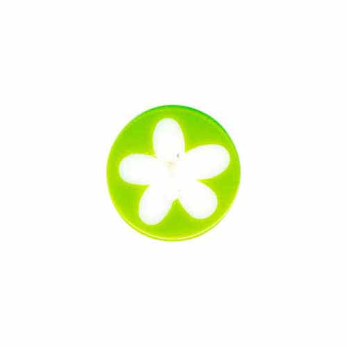 ELAN 2-Hole Novelty Button - Green - 17mm (⅝") -3 pcs