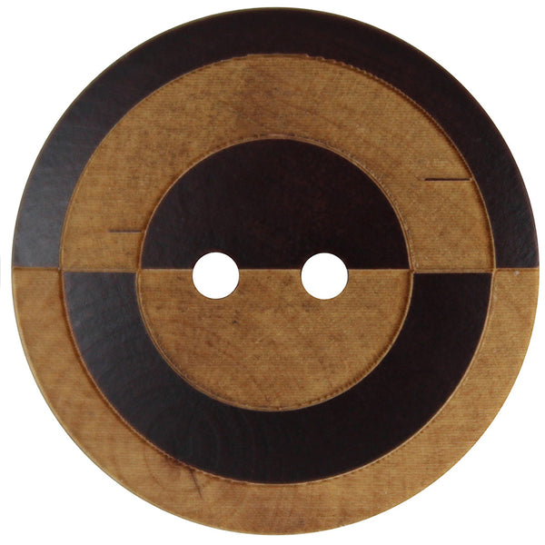INSPIRE 2 Hole Button - Wood - 28mm (1⅛") - 3pcs