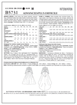 B5731 Misses' Dress (Size: 14-16-18-20)