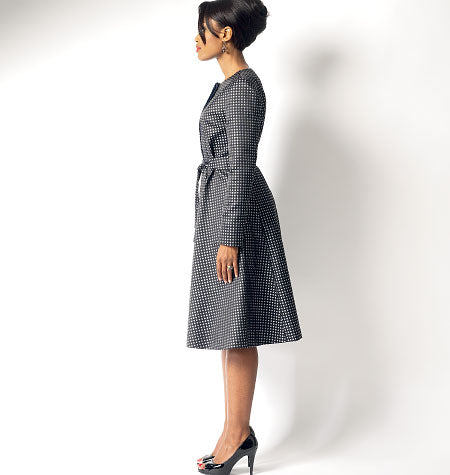 B5966 Misses'/Women's Jacket, Coat and Belt (size: 18W-20W-22W-24W)