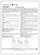 B5987 Misses' Dress (size: 16-18-20-22-24)