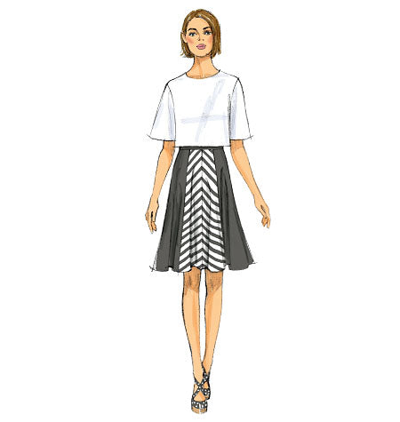 B6179 Misses' Skirt and Culottes (size: 6-8-10-12-14)