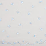 CHERIE Embroidered Mesh - Daisy - Blue