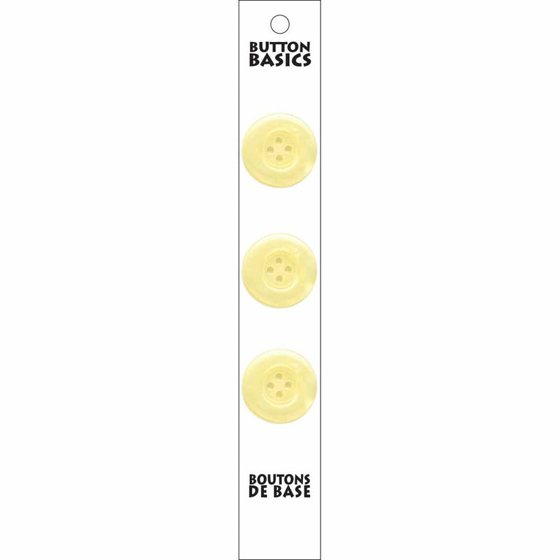 BUTTON BASICS 4-Hole Buttons - 20mm (¾") - 3 pcs