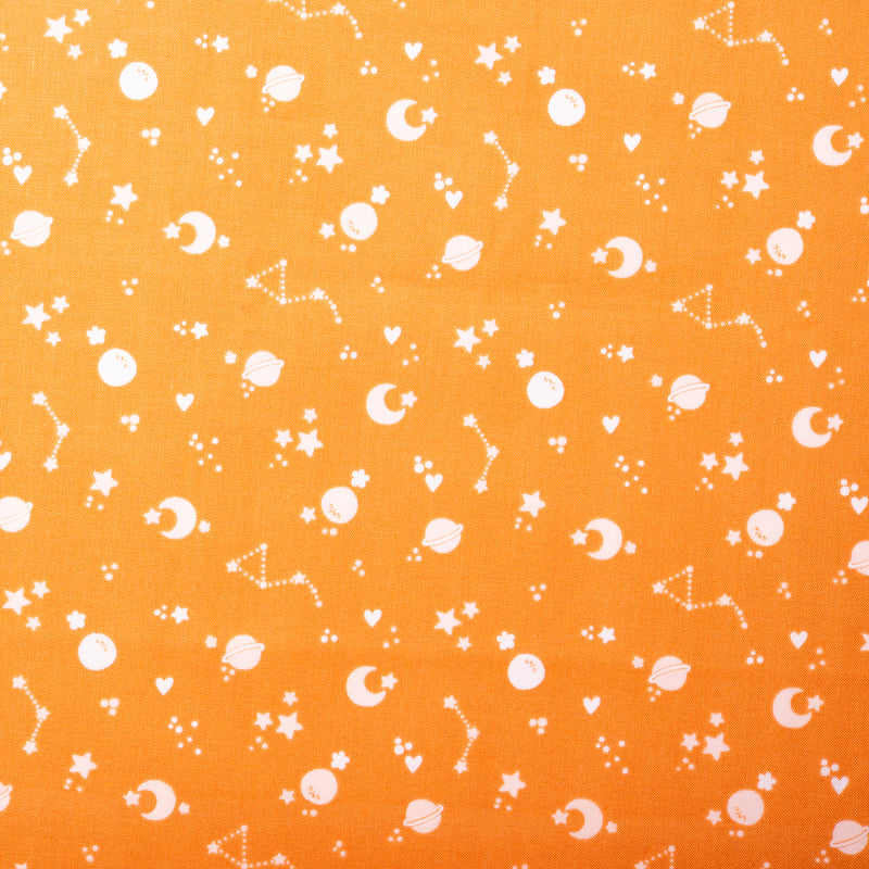 CAMELOT - Coton pour courtepointe - Collection Boho Galaxy - Lune - Orange