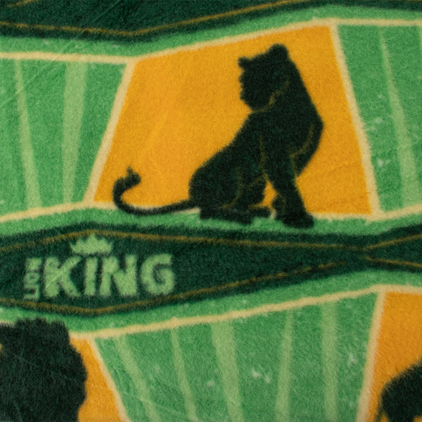 Licensed Fleece print - The Lion King - Green