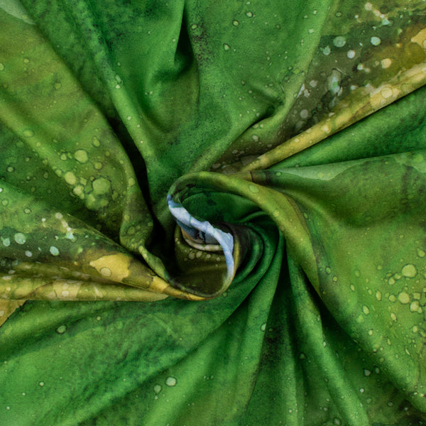 Printed Micro Chenille - DIGITAL - Abstract - Green