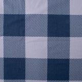 Sueded Knit Print - MELISSA - Buffalo plaid - Blue