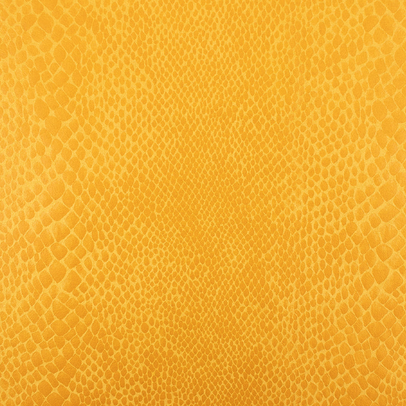 Stretch heavy plain and embossed suede - Snake - Yellow