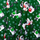 Jingle Pets Print - Cats / Ornaments - Green