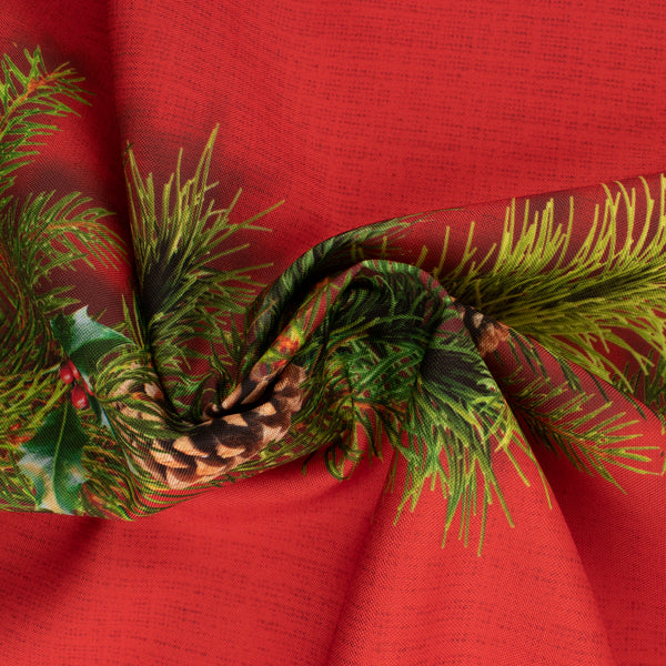 Holiday Tabling - Pine cone - Red