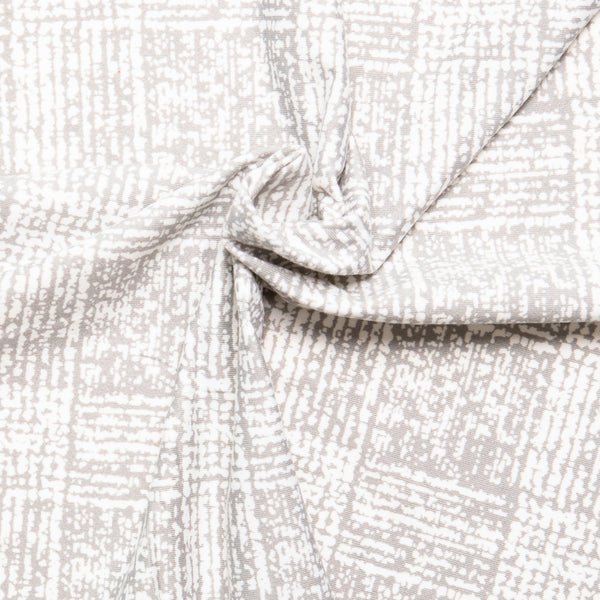 Brushed Knit - Plaids - Grey