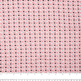 Printed Viscose Knit - ARIELLA - Abstract - White / Brick
