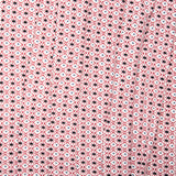 Printed Viscose Knit - ARIELLA - Abstract - White / Brick