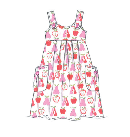 M5613 Children's/Girls' Dresses (size: 3-4-5-6)
