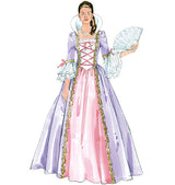 M5731 Misses'/Children's/Girls' Princess Costumes (size: (3-4) (5-6) (7-8))
