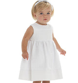 M6015 Infants' Lined Dresses, Panties And Headband (size: All Sizes In One Envelope)