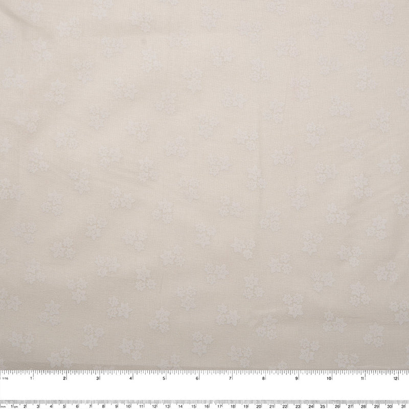 MONOTONE Wide-width fabric - Lily - Beige