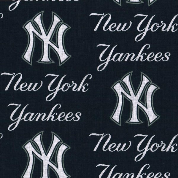 New York YANKEES - Coton imprimé Baseball - Marine