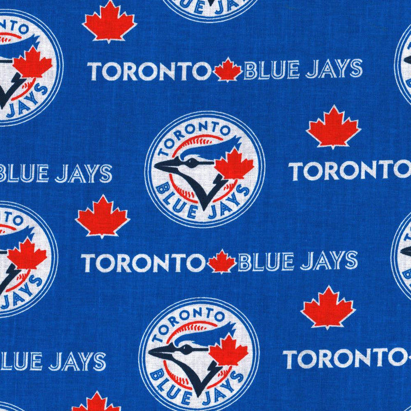Toronto BLUE JAYS - Coton imprimé Baseball - Bleu
