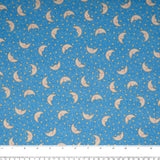 Licensed Cotton Print - Bazooples - Moon / Stars - Blue