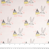 Camelot - PRIVILÈGE - Licensed Cotton Print - Looney Tunes - Daffy Duck and Bugs Bunny - Pink