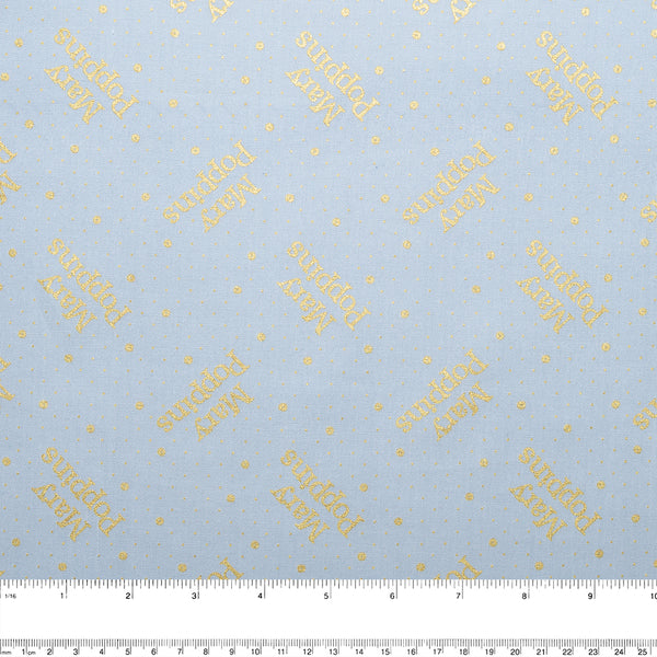 Camelot - PRIVILÈGE - Licensed Cotton Print - Mary Poppins - Dots - Blue