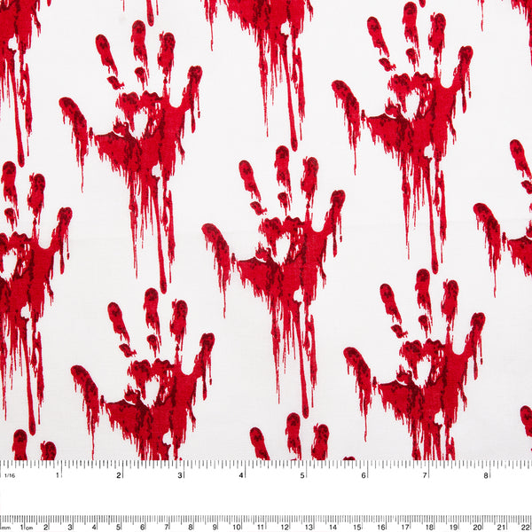 SEW SPOOKTACULAR Printed cotton - Hands - White