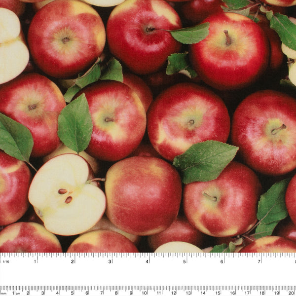 Coton imprimé RAYON DES FRUITS - Pommes