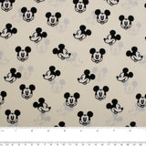Licensed Cotton Print - Mickey heads - Beige