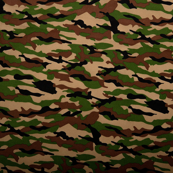 CLUB HOUSE Cotton print - Camouflage - Chocolate