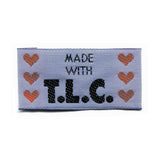 Unique Tlc Love Label - Medium Blue -2 pcs