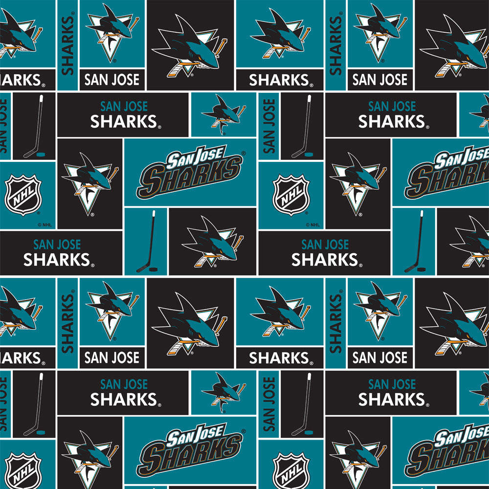 San Jose Sharks NHL Cotton Print Patchwork – Fabricville