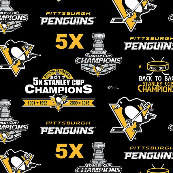 Penguins de Pittsburgh - Molleton imprimé LNH - logo
